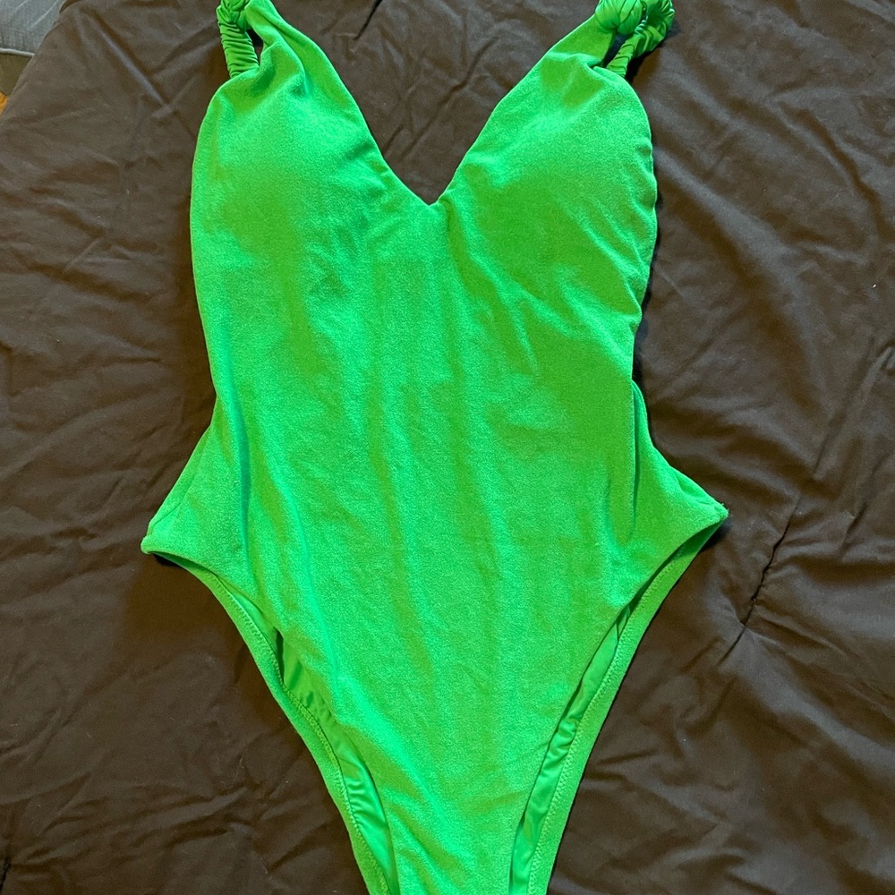 Vibrant Green One-Piece Swimsuit